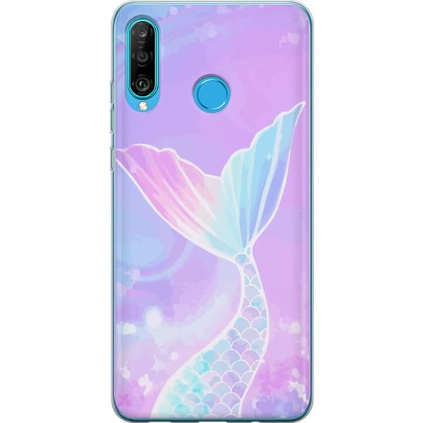 Kompatibelt Mobilskal till Huawei P30 lite Sjöjungfru
