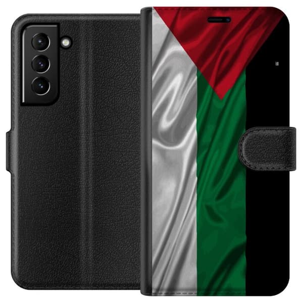 Kompatibelt Lommeboketui til Samsung Galaxy S21+ 5G Palestina