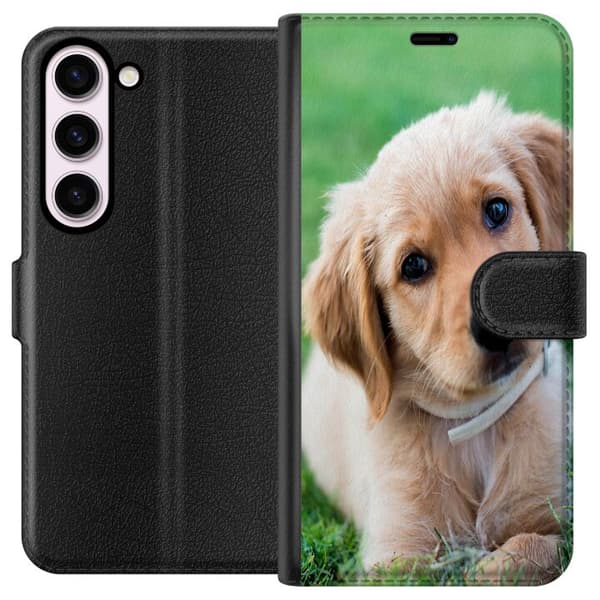 Kompatibel Tegnebogsetui til Samsung Galaxy S23 Hund