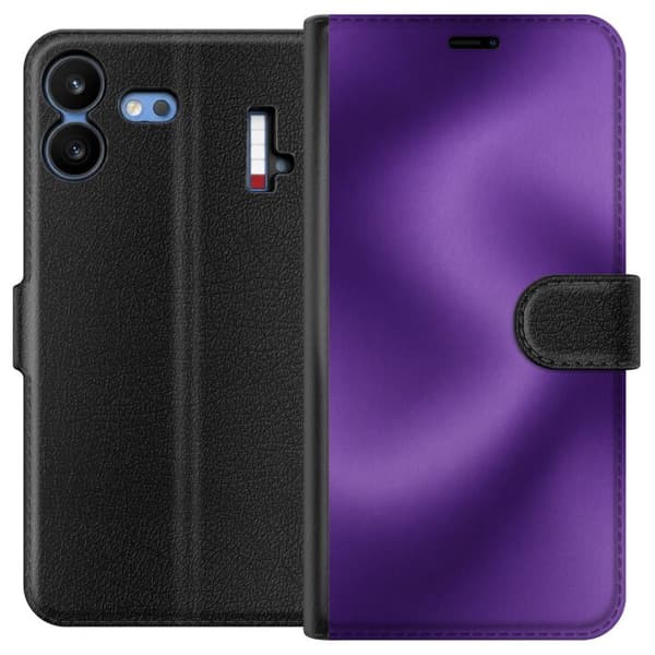 Kompatibelt Plånboksfodral till Nothing Phone 4b Purple Motion