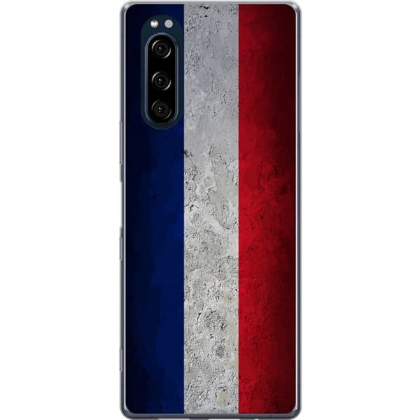 Kompatibelt Mobildeksel til Sony Xperia 5 Rent fransk flaggdesign