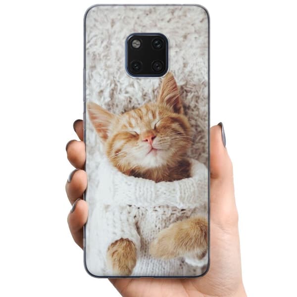 Kompatibelt Mobildeksel til Huawei Mate 20 Pro Kitty Genser