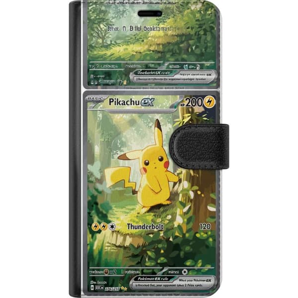 Kompatibelt Plånboksfodral till Google Pixel 7a Naturnära Pikachu-motiv