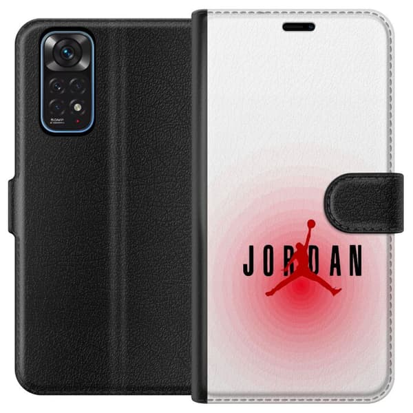 Kompatibelt Plånboksfodral till Xiaomi Redmi Note 11 Basketspelare och silhuett