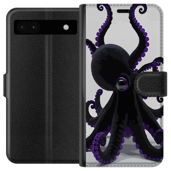Kompatibel Tegnebogsetui til Google Pixel 6a Svart bläckfisk