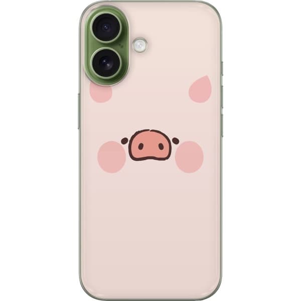Kompatibelt Mobildeksel til Apple iPhone 17 Minimalistiskt grisansikte