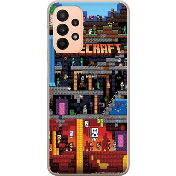 Kompatibelt Mobilskal till Samsung Galaxy A23 Minecraft