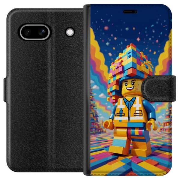 Kompatibel Tegnebogsetui til Google Pixel 7a Byggklossfigur