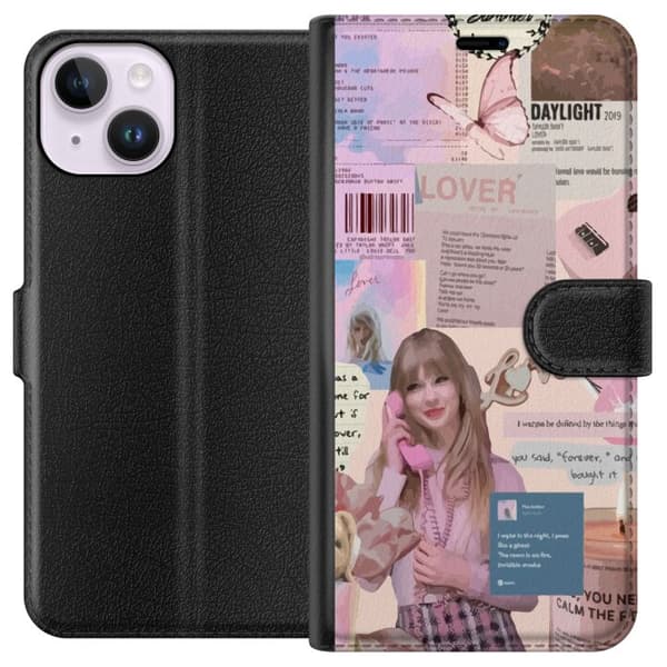 Kompatibelt Plånboksfodral till Apple iPhone 14 Taylor Swift