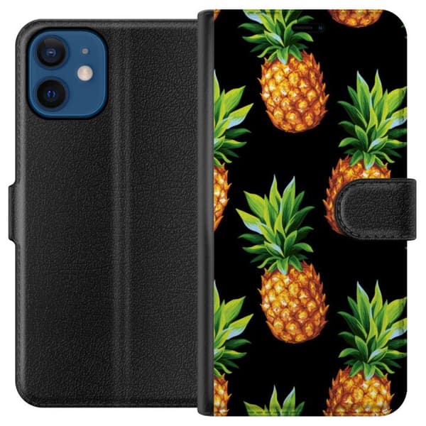 Kompatibelt Lommeboketui til Apple iPhone 12 Ananas