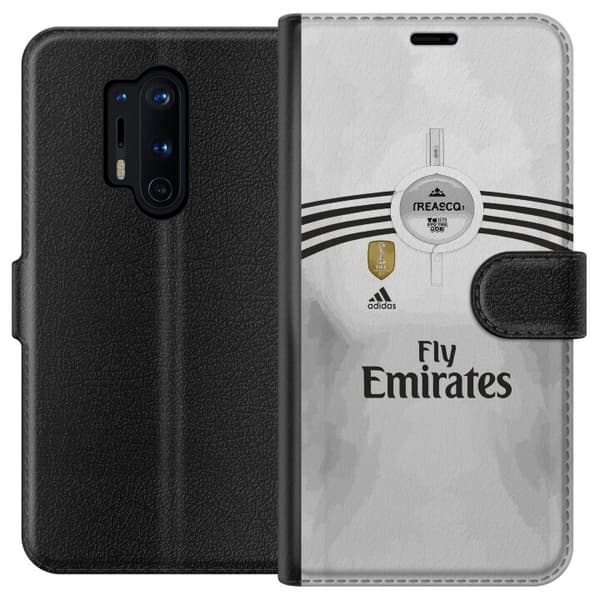 Kompatibel Tegnebogsetui til OnePlus 8 Pro Vit fotbollströja