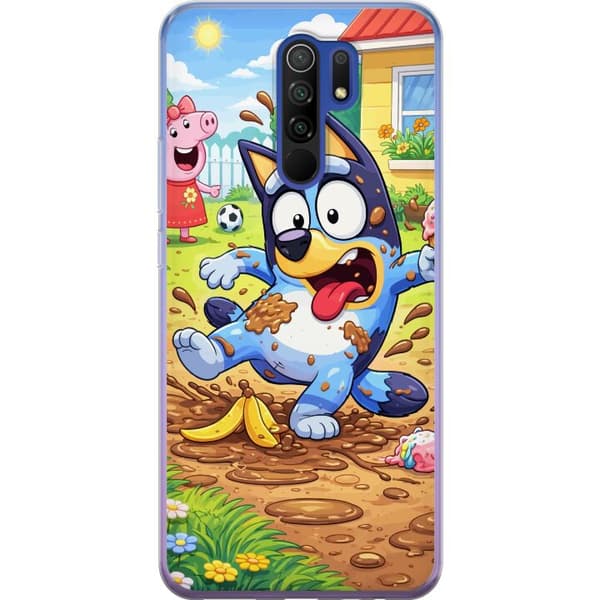 Kompatibelt Mobildeksel til Xiaomi Redmi 9 Blåy