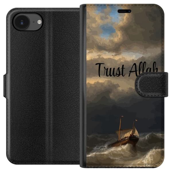 Kompatibelt Plånboksfodral till Apple iPhone 16e Trust Allah över stormigt hav