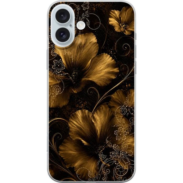 Kompatibelt Mobilskal till Apple iPhone 16 Plus Golden Bloom