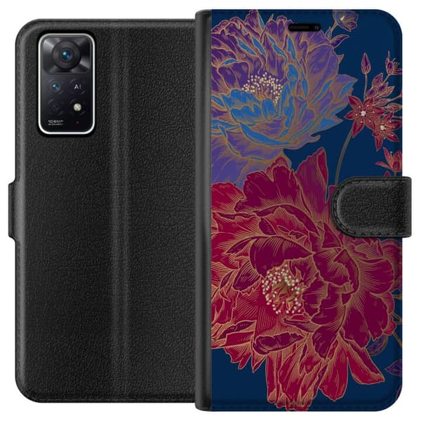 Kompatibelt Plånboksfodral till Xiaomi Redmi Note 11 Pro 5G Blommor
