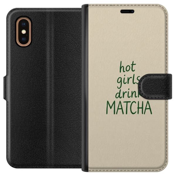 Kompatibelt Plånboksfodral till Apple iPhone XS Max Matcha Club