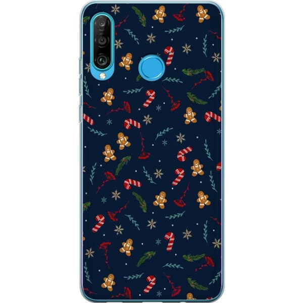 Kompatibelt Mobilskal till Huawei P30 lite God Jul