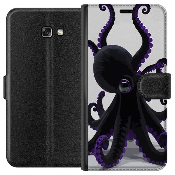 Kompatibel Tegnebogsetui til Samsung Galaxy A3 (2017) Svart bläckfisk