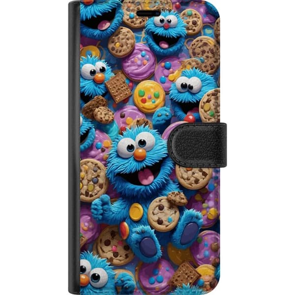Kompatibel Tegnebogsetui til Google Pixel 11 Blå kakmonster med kakor