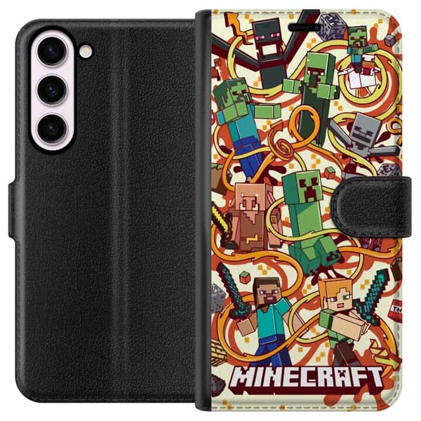 Kompatibelt Plånboksfodral till Samsung Galaxy S23+ Minecraft