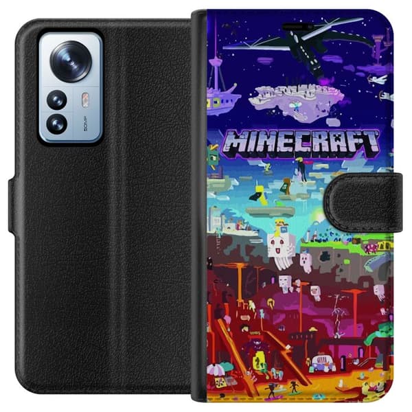 Kompatibel Tegnebogsetui til Xiaomi 12 Pro MineCraft