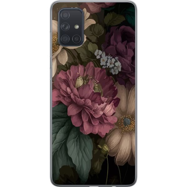Kompatibelt Mobildeksel til Samsung Galaxy A71 Blomster