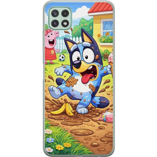Kompatibelt Mobildeksel til Samsung Galaxy A22 5G Blåy