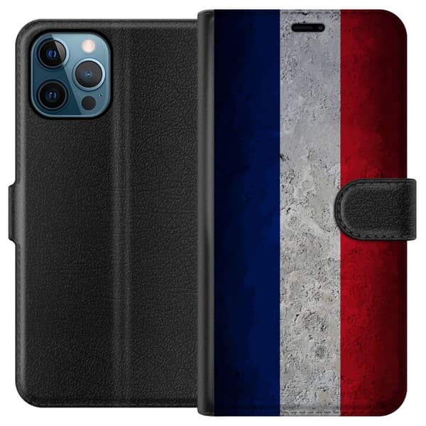 Kompatibelt Plånboksfodral till Apple iPhone 12 Pro Max Ren fransk flaggdesign