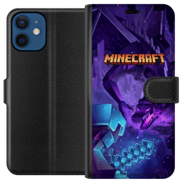 Kompatibelt Lommeboketui til Apple iPhone 12 Minecraft