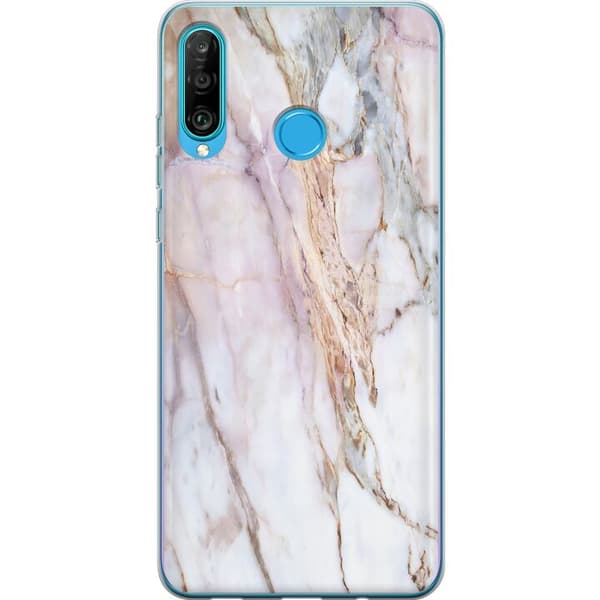 Kompatibelt Mobilskal till Huawei P30 lite Marmor