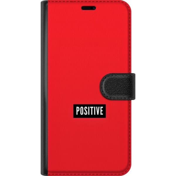Kompatibel Tegnebogsetui til Apple iPhone 14 Plus Positive text