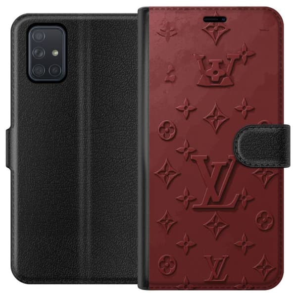 Kompatibelt Plånboksfodral till Samsung Galaxy A71 Elegant monogrammönster med exklusiv känsla