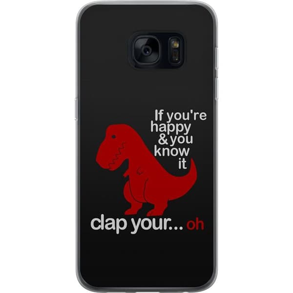 Kompatibelt Mobilskal till Samsung Galaxy S7 Dinosaurie