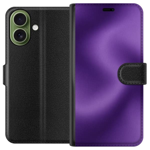 Kompatibelt Lommeboketui til Apple iPhone 18 Lilla bevegelse