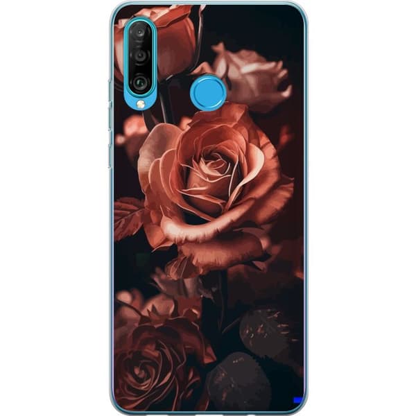 Kompatibelt Mobilskal till Huawei P30 lite Blommor