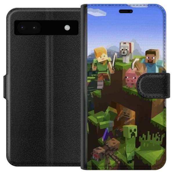 Kompatibel Tegnebogsetui til Google Pixel 6a Minecraft