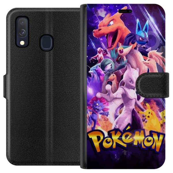Kompatibelt Plånboksfodral till Samsung Galaxy A40 Pokemon