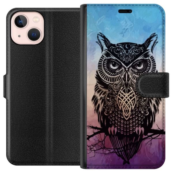 Kompatibelt Plånboksfodral till Apple iPhone 13 mini Owl