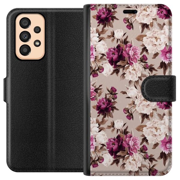 Kompatibel Tegnebogsetui til Samsung Galaxy A33 5G Blomster