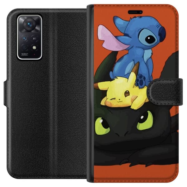 Kompatibelt Plånboksfodral till Xiaomi Redmi Note 11 Pro 5G Lilo and Stitch