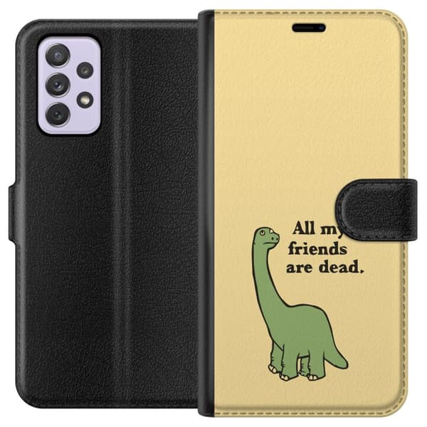 Kompatibelt Lommeboketui til Samsung Galaxy A52s 5G Dinosaurar