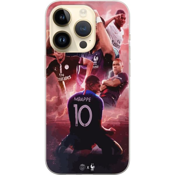Kompatibelt Mobilskal till Apple iPhone 14 Pro Kylian Mbappé