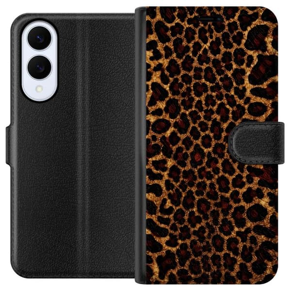 Kompatibel Tegnebogsetui til Samsung Galaxy S25 Edge Leopardikon