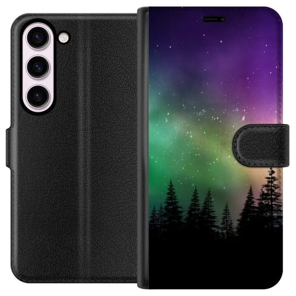 Kompatibel Tegnebogsetui til Samsung Galaxy S23 Nordlys