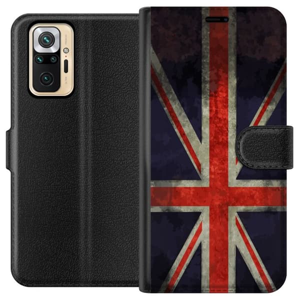 Kompatibel Tegnebogsetui til Xiaomi Redmi Note 10 Pro Britisk flag med rustik følelse