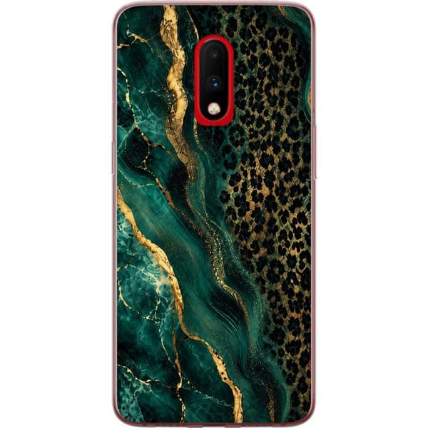 Kompatibelt Mobilskal till OnePlus 7 Emerald Leopard
