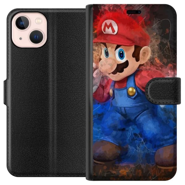 Kompatibelt Plånboksfodral till Apple iPhone 13 mini Super Mario Bros