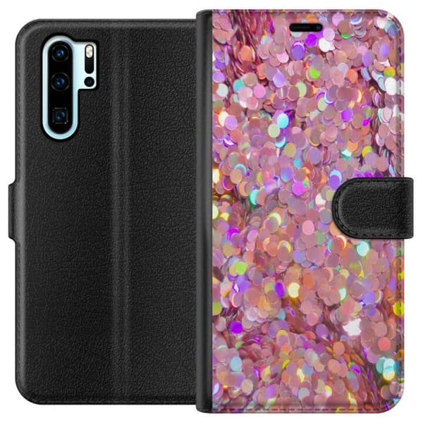Kompatibel Tegnebogsetui til Huawei P30 Pro Glitter