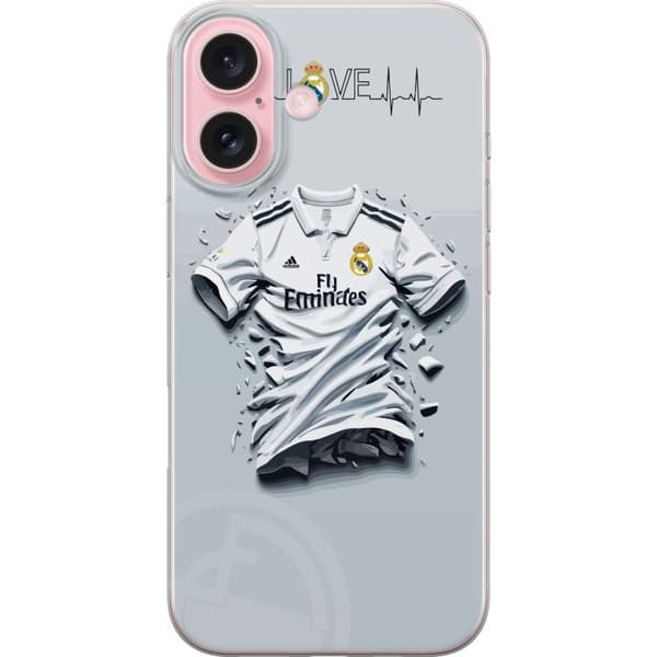 Kompatibelt Mobildeksel til Apple iPhone 16 Real Madrid