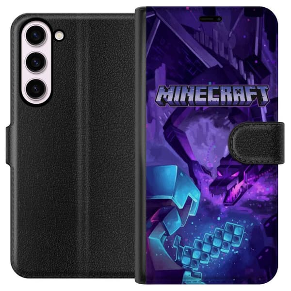 Kompatibel Tegnebogsetui til Samsung Galaxy S23+ Minecraft